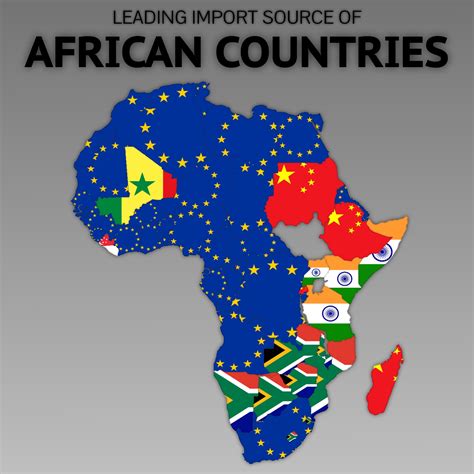 Africa imports - Applying a continental lens, 54.1% of South Africa’s total imports by value in 2022 were purchased from Asian countries. Trade partners in Europe supplied 25.1% of imported goods bought by South Africa while 8.9% worth originated from fellow African nations. North American exporters accounted for another 8.3% of South …
